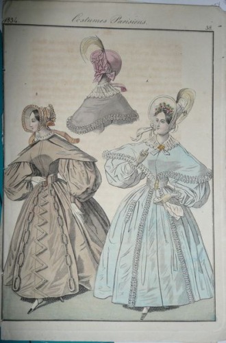 Costumes Parisiens  nr 38, 1834 r.